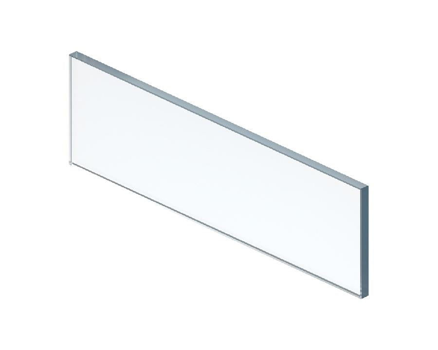 Blum LEGRABOX Pure Front Inner Full Glass Design Element Size: 338mm. To suit 450mm cabinet ZE7W338G by W&B
