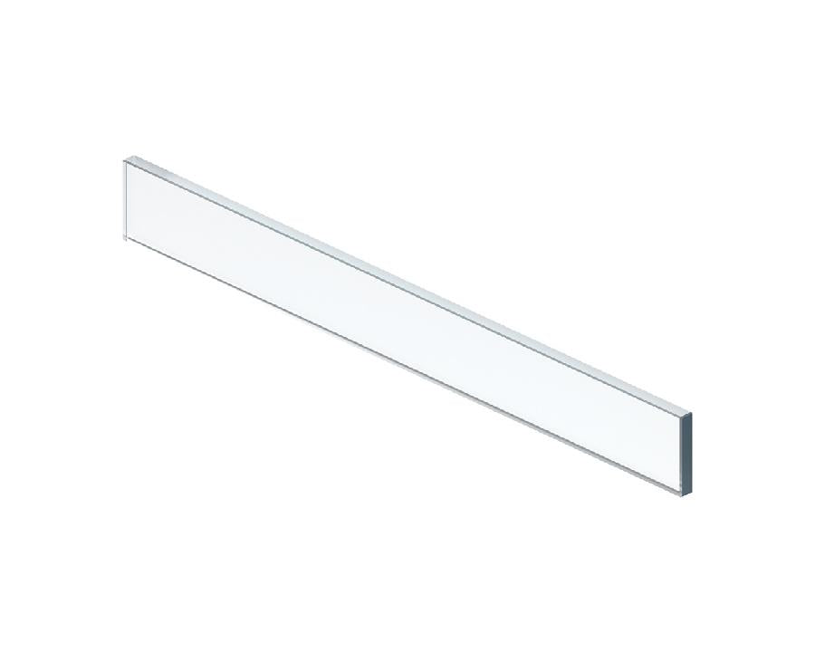 Blum LEGRABOX pure 788 mm clear half-glass inner drawer front, Optiwhite glass for 900 mm cabinet
