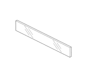 Blum LEGRABOX pure Front Inner Half Glass Design Element Size: 1088mm. To suit 1200mm cabinet ZE7V1088G by W&B