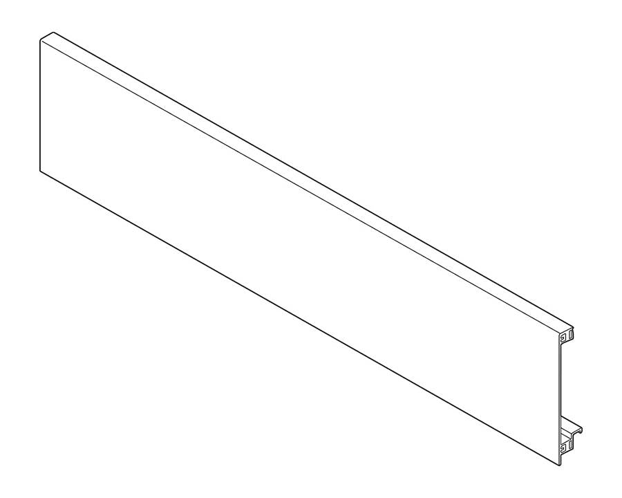 Silk-white LEGRABOX pure 1043 mm inner front piece for cross-gallery rail, aluminium C-height (ZV7-1043C01)