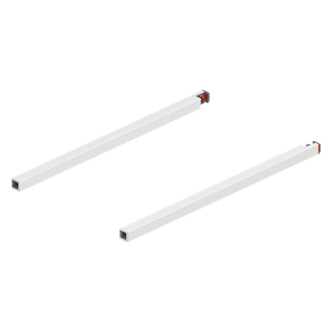 Blum MERIVOBOX Gallery Rail Set for High Fronted Drawers 350mm Silk White by W&B