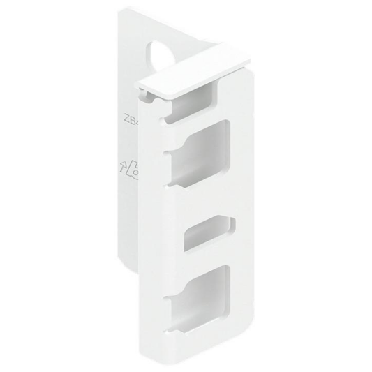 Blum MERIVOBOX back fixing bracket right‑hand M Height silk white industrial pack of 50, drawer system rear fixing hardware