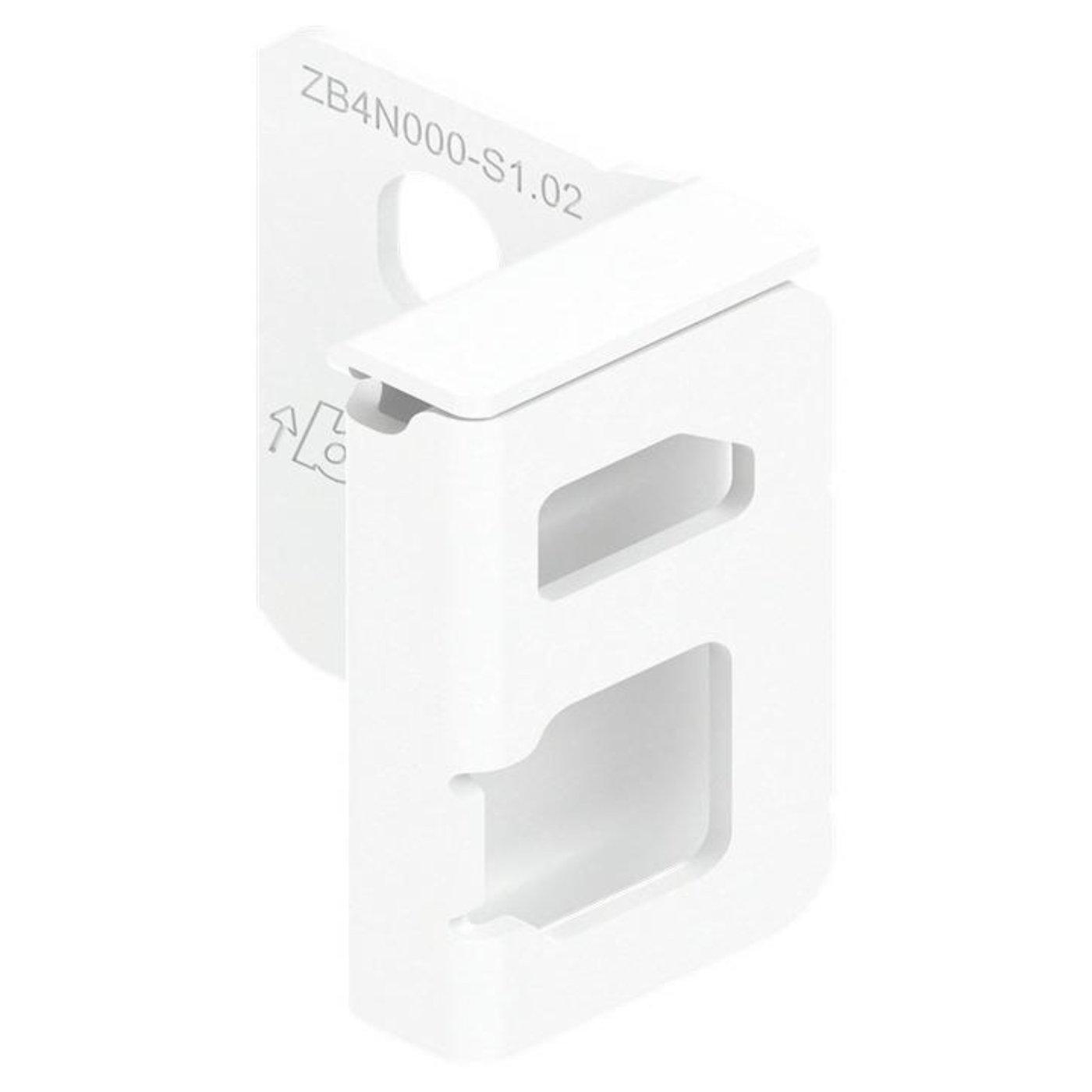 Blum MERIVOBOX Back Fixing Bracket Right Hand Industrial Pack N Height Silk White *Must be purcahsed in pack quantity of 50 by W&B