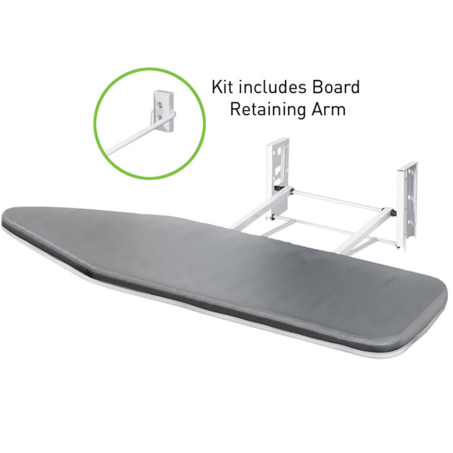 Blum MERIVOBOX back fixing bracket set for K height drawers in Orion Grey, durable drawer hardware for kitchen and cabinetry installation