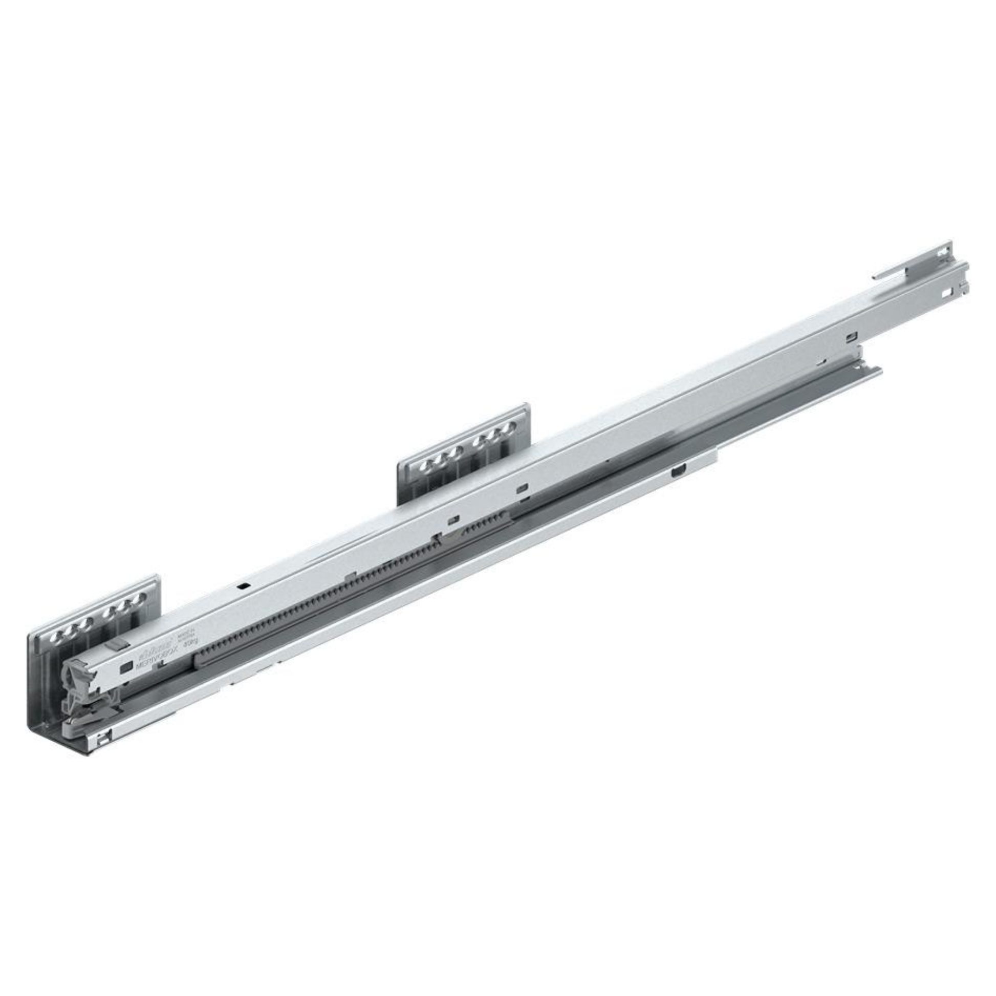 Blum MERIVOBOX 550mm left hand carcase runner industrial pack, 40kg zinc‑plated drawer hardware for premium cabinetry 
