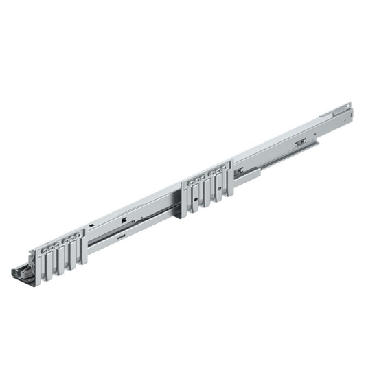 Blum MERIVOBOX 500mm right hand carcase runner industrial pack, 40kg zinc‑plated drawer hardware for premium cabinetry 