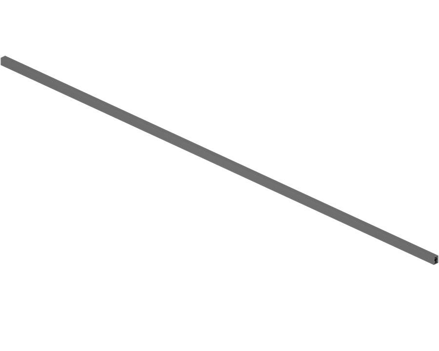 Blum MERIVOBOX cross gallery rail Ambia-Line in Orion Grey ZR4-1059U, 1200mm aluminium inner drawer support rail for kitchen and cabinetry systems 