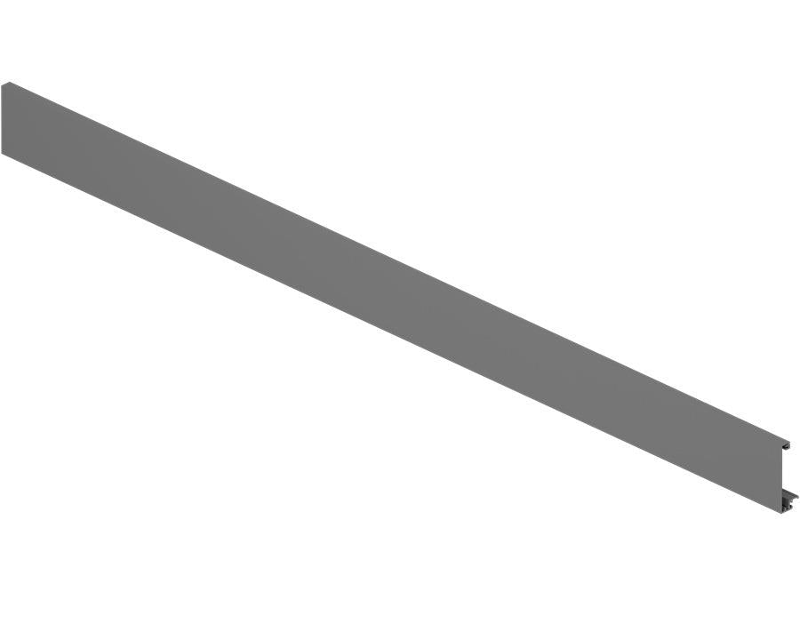 Blum MERIVOBOX front section for inner drawer and inner pull‑out with cross gallery in Orion Grey, 1200mm (ZV4‑1042M) drawer system component for kitchen and cabinetry