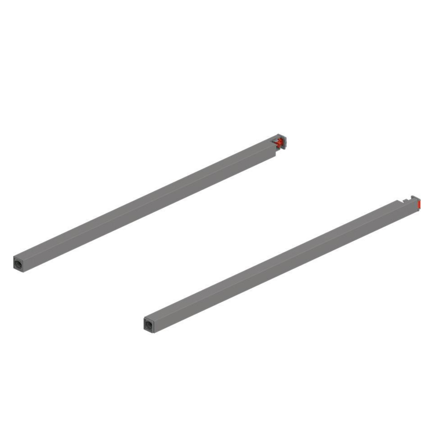 Blum MERIVOBOX Gallery Rail Set for High Fronted Drawers 600mm Indium Grey by W&B