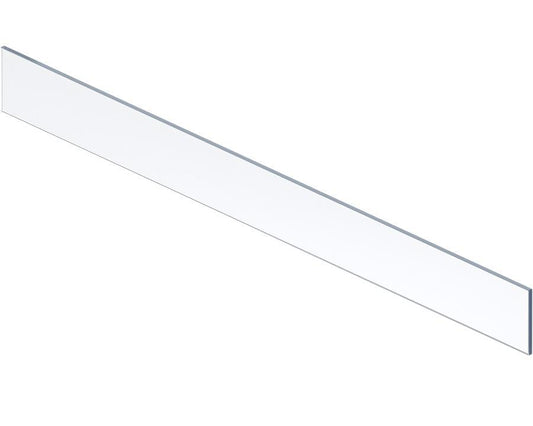 Blum MERIVOBOX high clear front glass panel for inner pull‑out, 1200mm clear glass design element for kitchen and cabinetry drawers