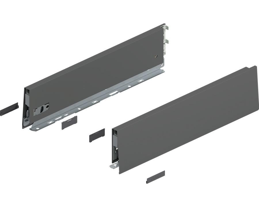 Blum MERIVOBOX K Height Drawer Sides Orion Grey 550mm by W&B