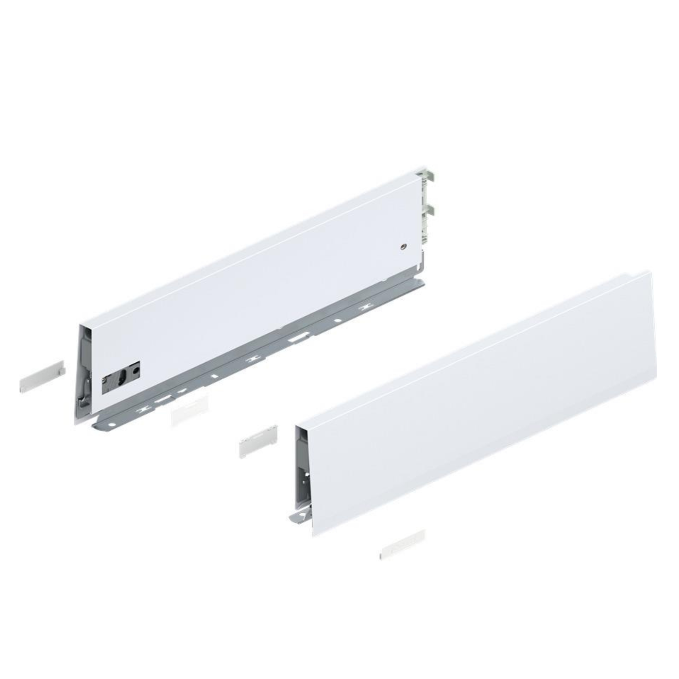 Blum MERIVOBOX K Height Drawer Sides Silk White 450mm by W&B