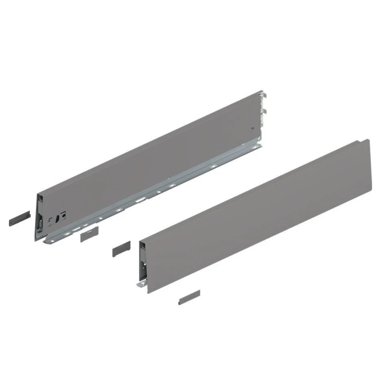 Blum MERIVOBOX K height 600mm Indium Grey drawer sides set for premium soft‑close cabinet drawer systems