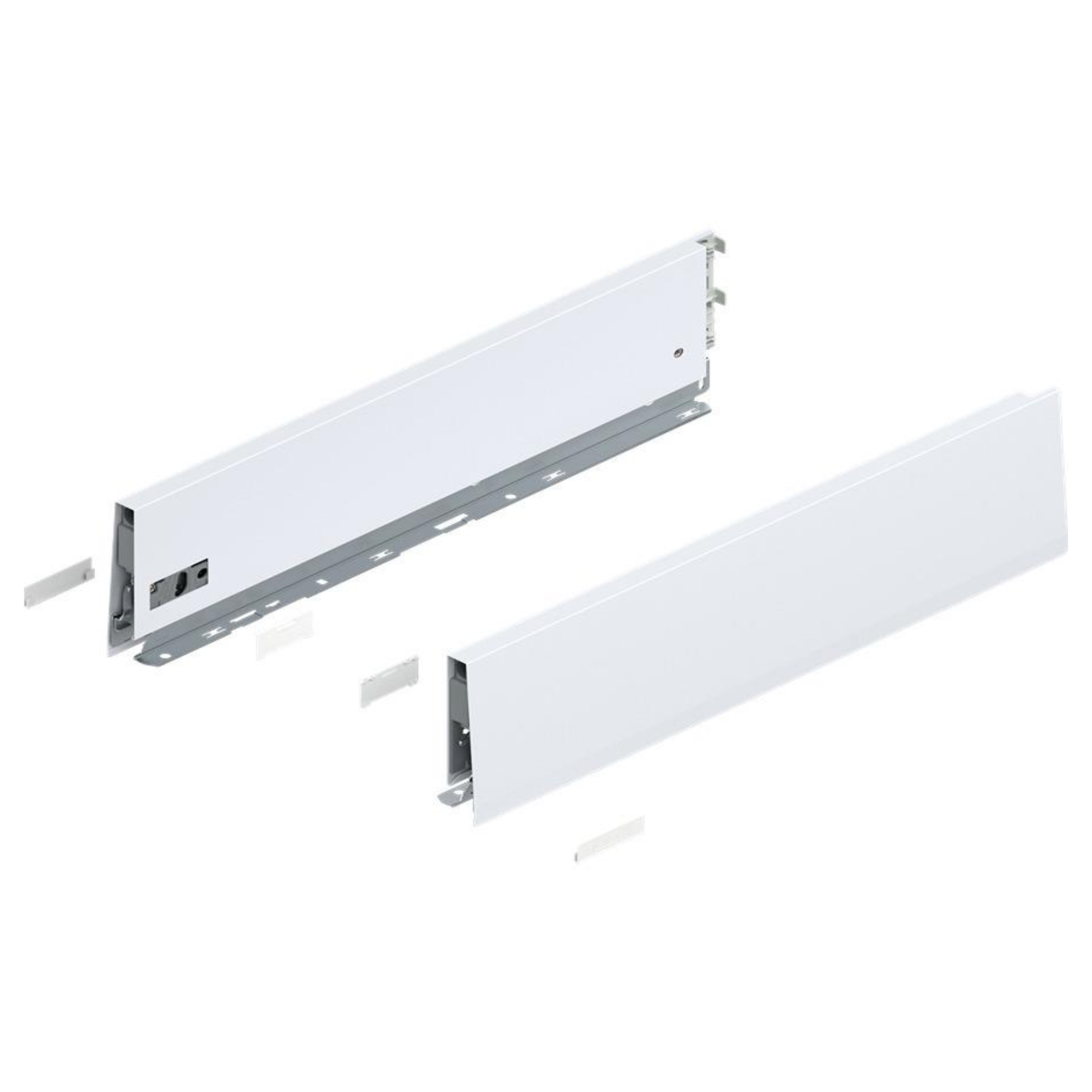 Blum MERIVOBOX K Height Drawer Sides Silk White 600mm by W&B