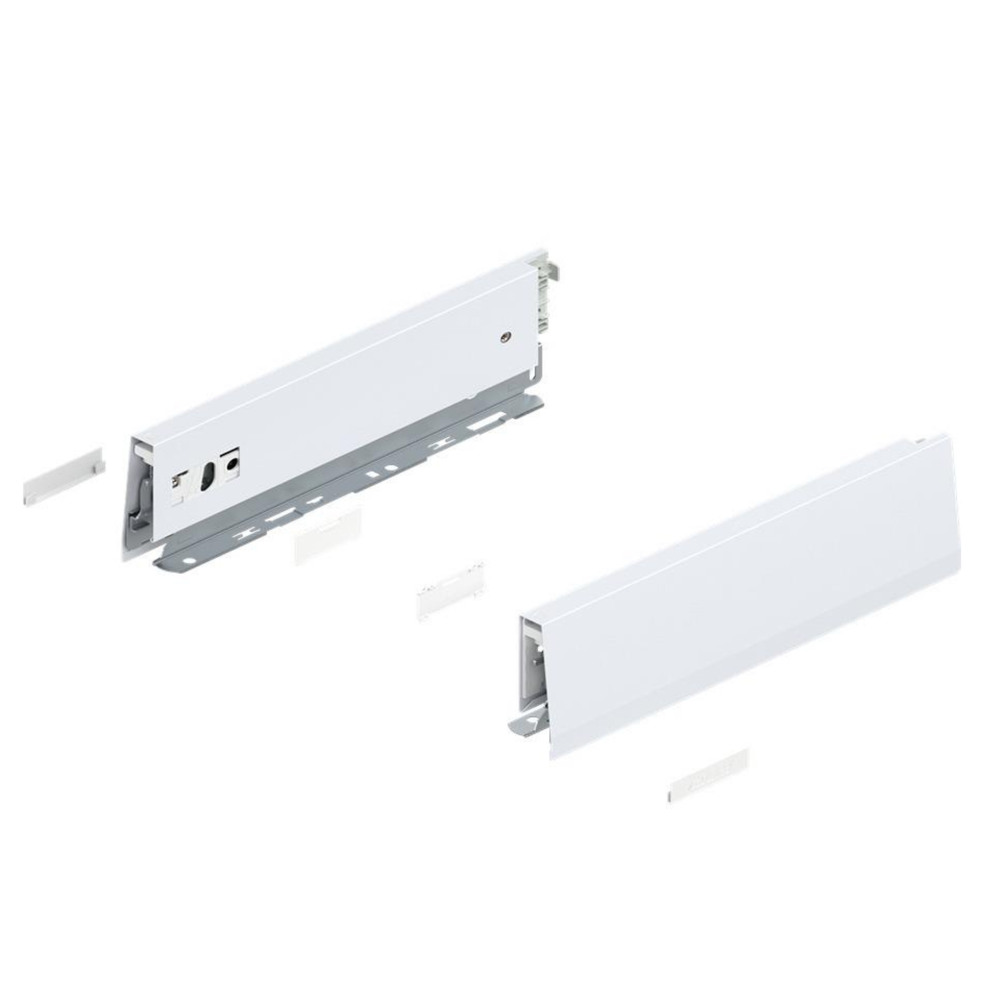 Blum MERIVOBOX M Height Drawer Sides Silk White 400mm by W&B