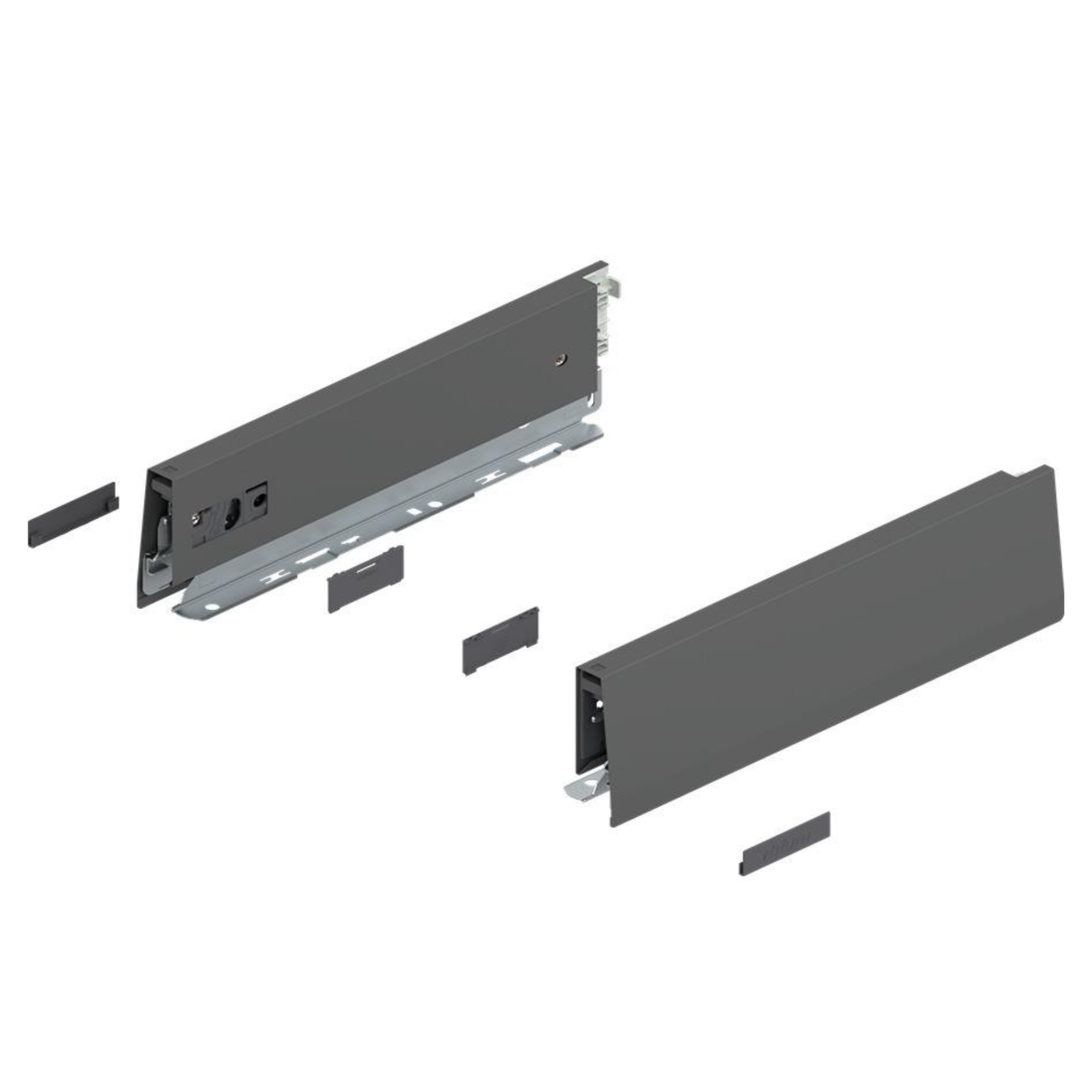 Blum MERIVOBOX N Height Drawer Sides Orion Grey 500mm by W&B