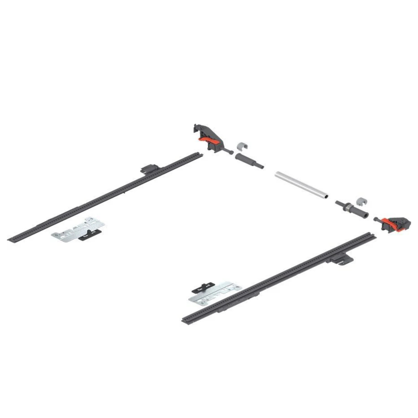 Blum MERIVOBOX side stabilisation lateral stabiliser set 400mm for extra‑wide drawer pull‑outs and enhanced drawer stability