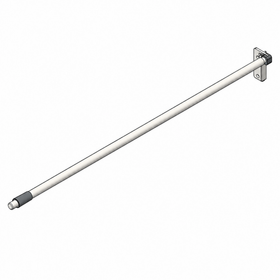 Blum METABOX Longside Gallery Rail In Cream. Size: 400mm. Includes: 2 Gallery Rods And 2 Gallery Back Fixings MBG40 by W&B