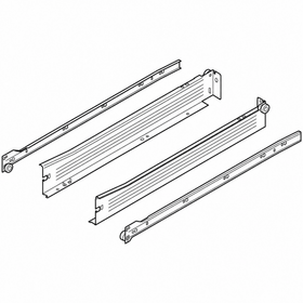 Blum METABOX Single Extension Steel Sides. 54mm X 500mm. *Sides And Runners Only* MBKDN50 by W&B
