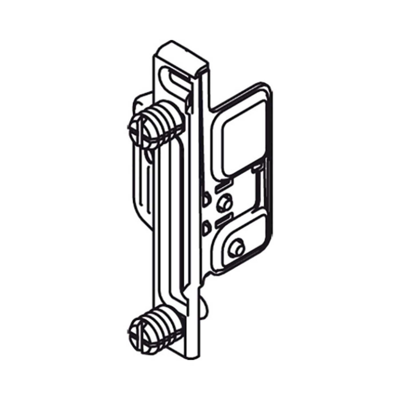 Blum METABOX Front Fixing Bracket, Clip On, Height M/K/H, Knock-In. Left Hand by W&B