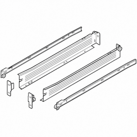 Blum METABOX Single Extension Steel Sides. 54mm X 500mm. *Sides And Runners Only* by W&B