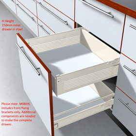 Blum METABOX Front Fixing Bracket, M Height, For INNER Drawer. Left Hand by W&B