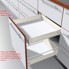 Blum METABOX Front Fixing Bracket, M Height, For INNER Drawer. Right Hand by W&B