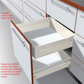 Blum METABOX Front Fixing Bracket, H Height, For INNER Drawer. Left Hand ZIF.3050 by W&B