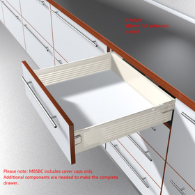 Blum METABOX Cover Cap, Rectangular Symmetrical In Cream by W&B