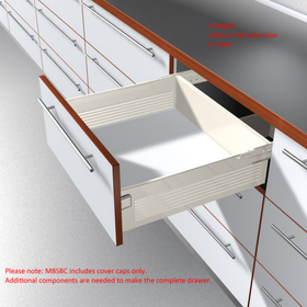 Blum METABOX Cover Cap, Rectangular Symmetrical In Cream by W&B