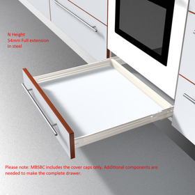 Blum METABOX Cover Cap, Rectangular Symmetrical In Cream by W&B