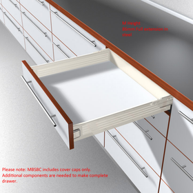 Blum METABOX Cover Cap, Rectangular Symmetrical In Cream by W&B