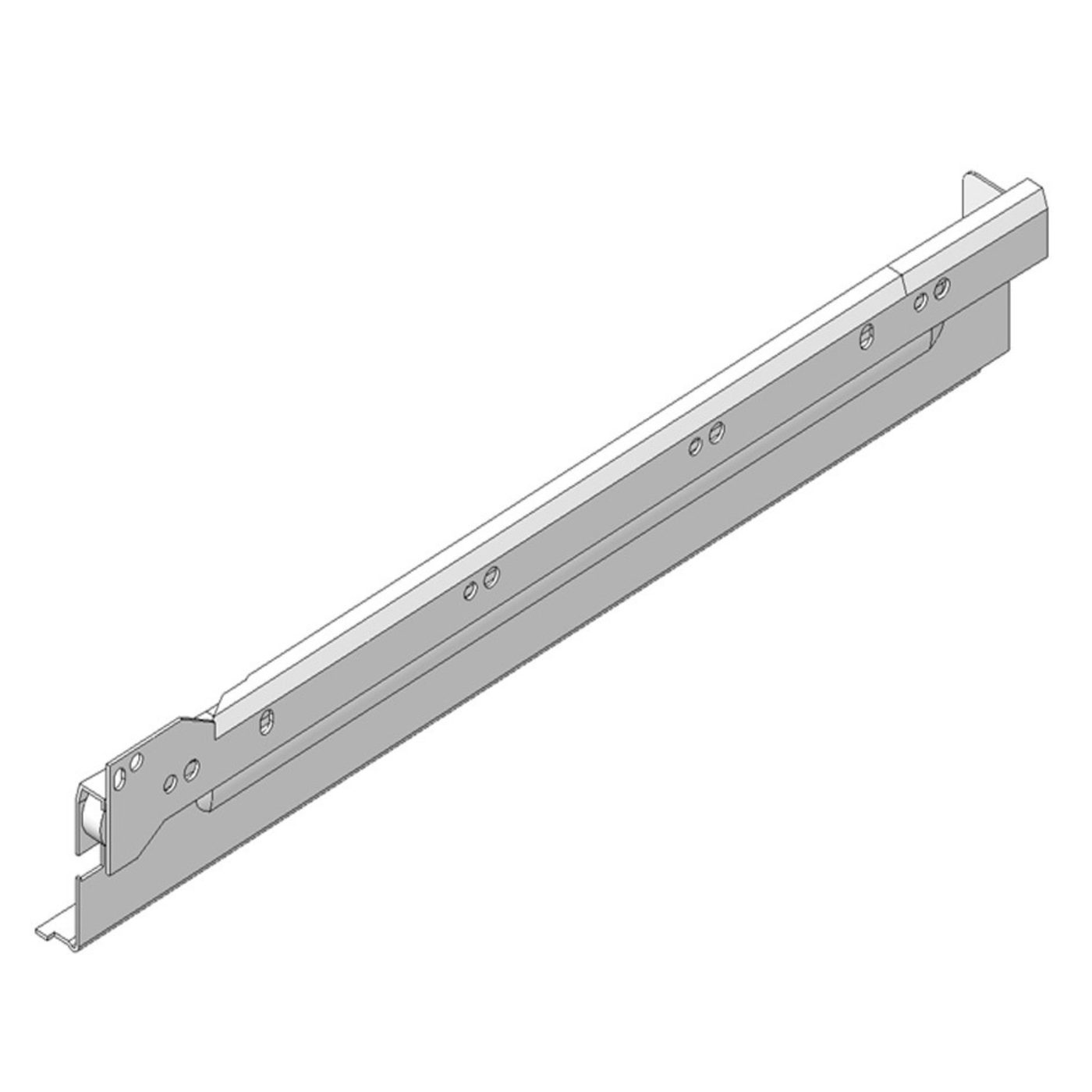 Blum METABOX Single Extension Steel Sides. 54mm X 400mm. *Sides And Runners Only* by W&B