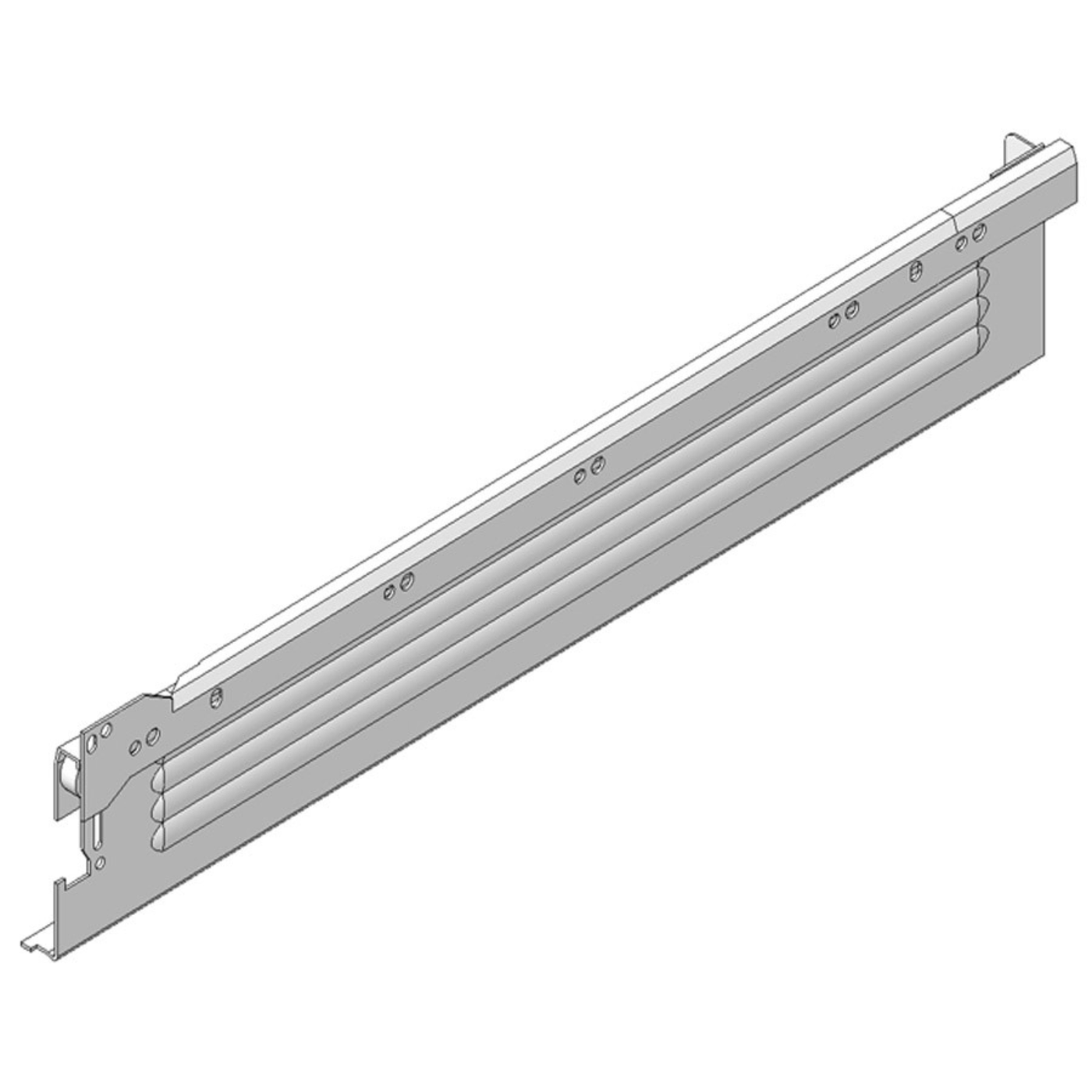 Blum METABOX Single Extension Steel Sides. 86mm X 500mm. *Sides And Runners Only* by W&B