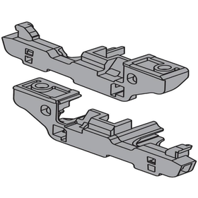 Blum MOVENTO Depth Adjustment Screw-On For Inset Drawers Left And Right in Grey by W&B