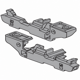 Blum MOVENTO Depth Adjustment Screw-On For Inset Drawers Left And Right in Grey by W&B