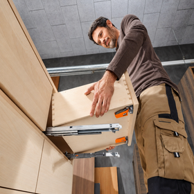 Blum MOVENTO Locking Device Left in Orange TWDTML51 by W&B