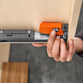 Blum MOVENTO Locking Device Left in Orange TWDTML51 by W&B