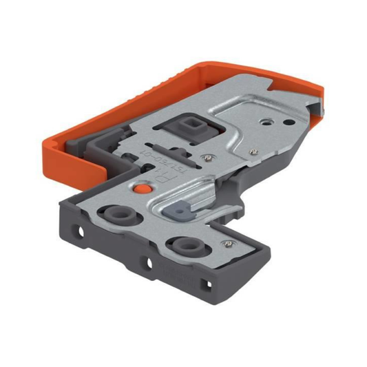 Blum MOVENTO right‑hand locking device T51.7601 orange nylon and steel drawer runner accessory