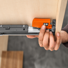 Blum MOVENTO Locking Device Right in Orange TWDTMR51 by W&B