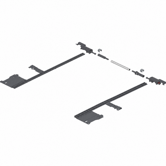 Blum MOVENTO TIP-ON 400mm wood side stabilisation set for concealed drawer runners
