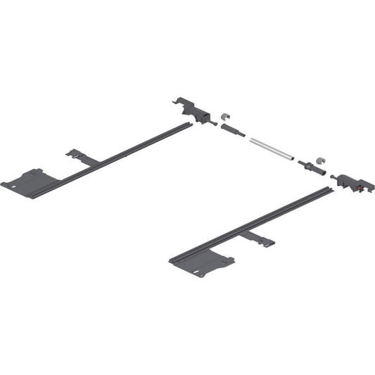 Blum MOVENTO TIP‑ON 400 mm side stabilisation set ZS7 400MU for drawer stability in wooden cabinets