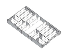 Blum ORGA-LINE Drawer Insert Cutlery Set. Cabinet Width: 1000mm. Nominal Length: 550mm by W&B