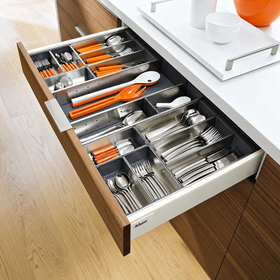 Blum ORGA-LINE Drawer Insert Cutlery Set. Width: 280mm. Nominal Length: 500mm BORGAB13 by W&B