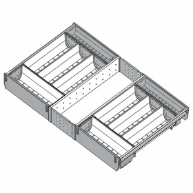 Blum ORGA-LINE Drawer Insert Cutlery Set. Cabinet Width: 800mm. Nominal Length: 450mm BORG80VE450 by W&B