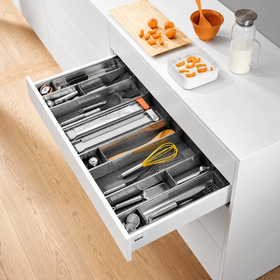 Blum ORGA-LINE Drawer Insert Cutlery/Utensil Divider Set. Cabinet Width: 1000mm. Nominal Length: 500mm BORG10VU500 by W&B