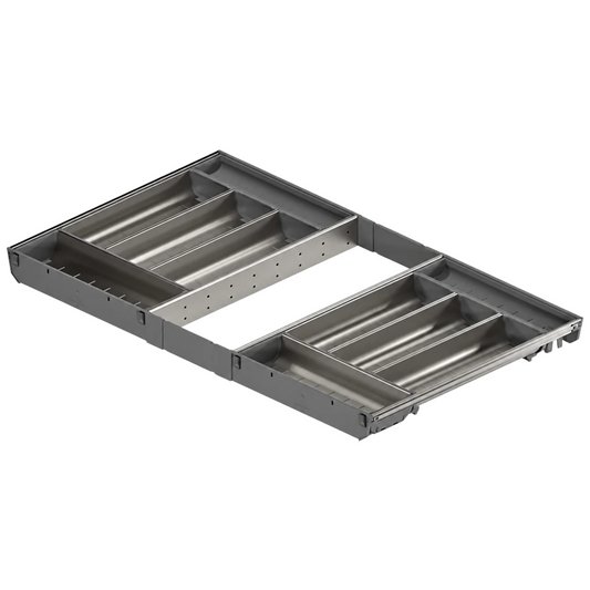 Blum ORGA-LINE 800mm cabinet width cutlery drawer organiser with 450mm nominal length
