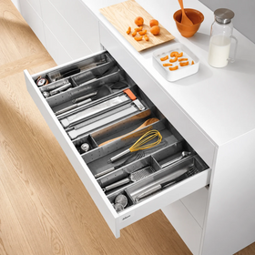 Blum ORGA-LINE Drawer Insert Utensil Divider Set. Width: 194mm. Nominal Length: 450mm BORG450F12 by W&B
