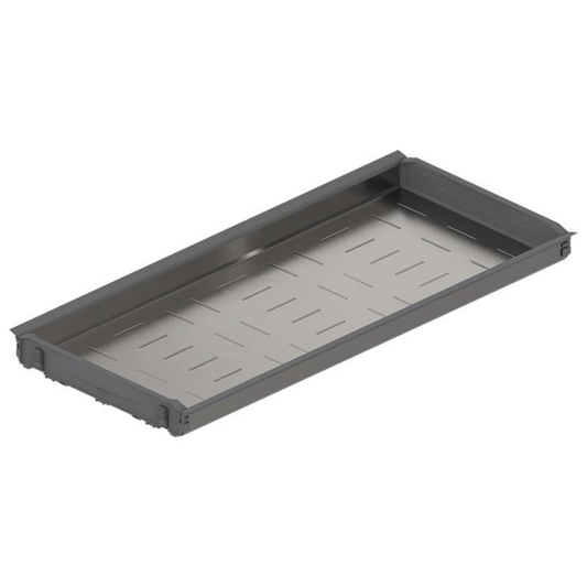 Blum ORGA‑LINE bottle rack drawer insert 474mm x 216mm in stainless steel for TANDEMBOX kitchen drawer organisation – Z48‑30B0I6