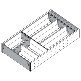Blum ORGA-LINE Drawer Insert Cutlery Set. Width: 282mm For SPACE CORNER. Nominal Length: 500mm by W&B